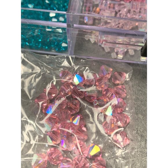 Box of Assorted Czech Crystal Beads In Vibrant Colors - Picture 6 of 10